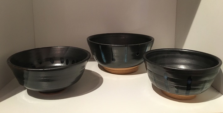 Nachiko Takahashi| The Black Bowl | set of 3| McAtamney Gallery and Design Store | Geraldine NZ